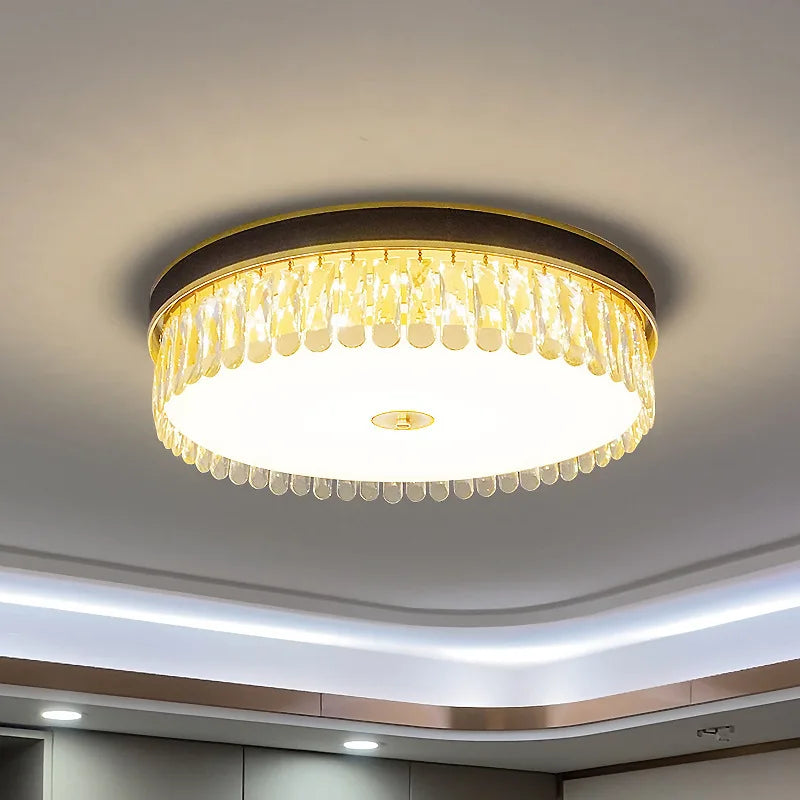 Modern luxury K9 crystal dimmable LED lamp