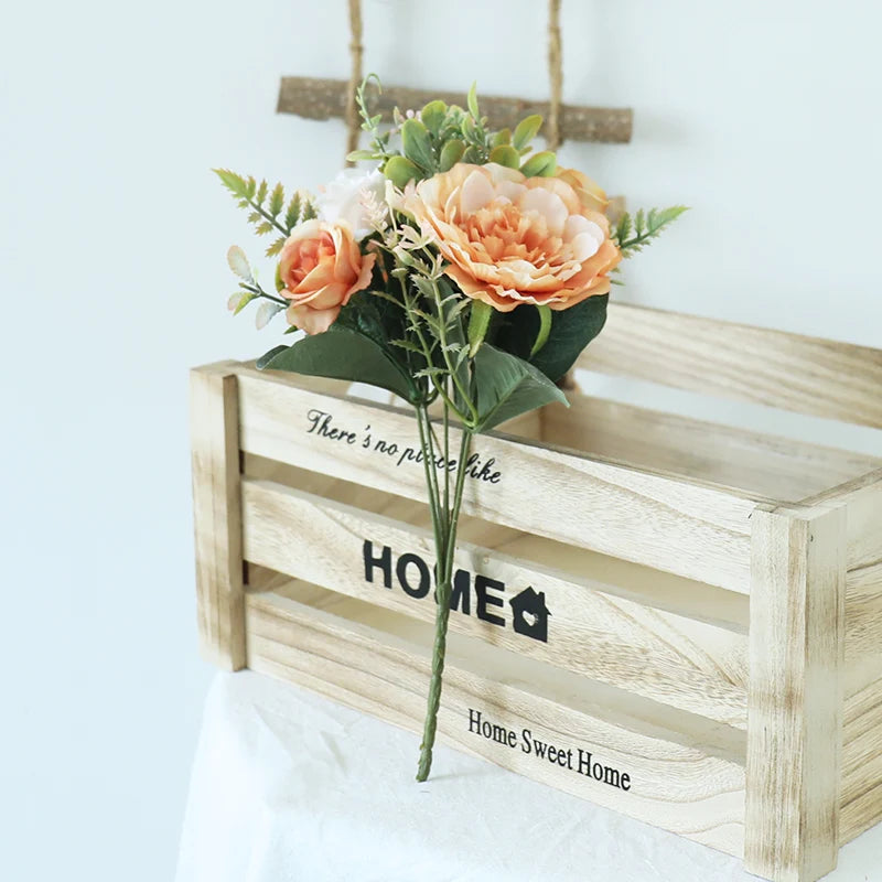 Artificial peony bouquet for weddings and decoration - vue 4 sur 12