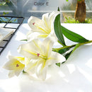 Artificial silk lily flower decoration for weddings, photography and crafts