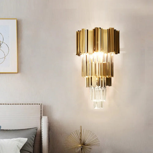 Crystal wall light for creative retro and modern decor - vue 4 sur 20