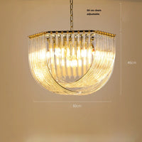 Contemporary chrome and silver hanging chandelier for modern lighting