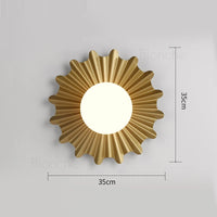 Modern decorative nordic iron solar LED wall lights