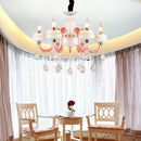 Modern crystal chandelier with creative LED lighting