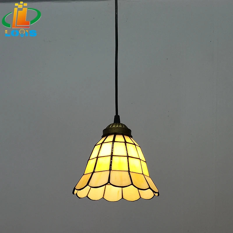 Tiffany style glass chandelier for elegant interior decoration