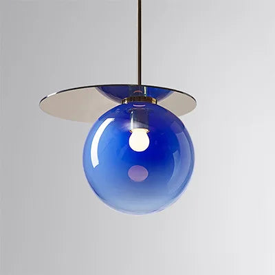 Modern glass pendant light with nordic LED lighting