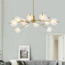 Modern glass pendant light for elegant interior decor