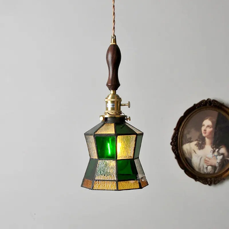 Retro glass pendant light for bar and restaurant decor - vue 12 sur 14