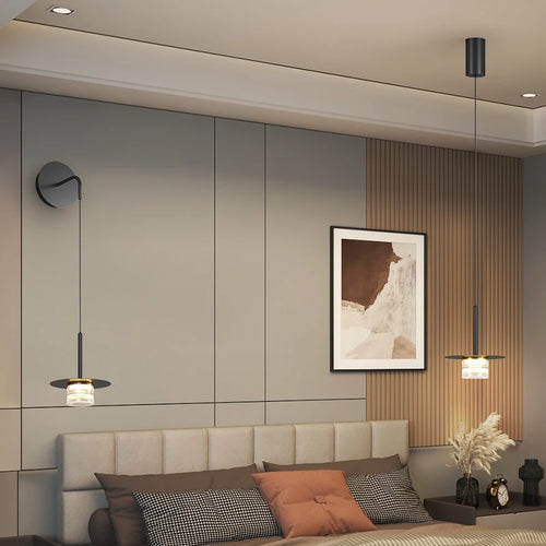 Minimalist luxury bedside pendant light small modern chandelier - vue 2 sur 22