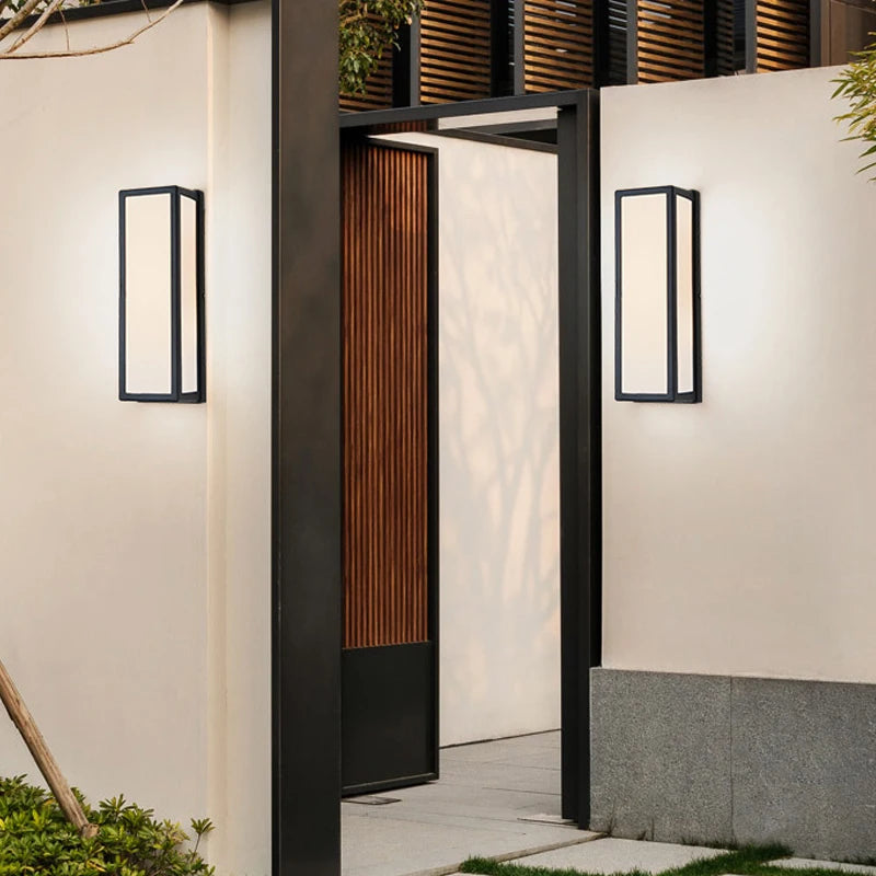 Creative outdoor wall lights for garden and terrace
