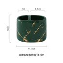 Multifunctional ceramic toothbrush holder for bathroom