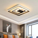Modern wrought iron and acrylic LED ceiling light for interior decor