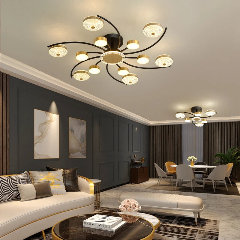 Modern creative acrylic ceiling light for indoor lighting