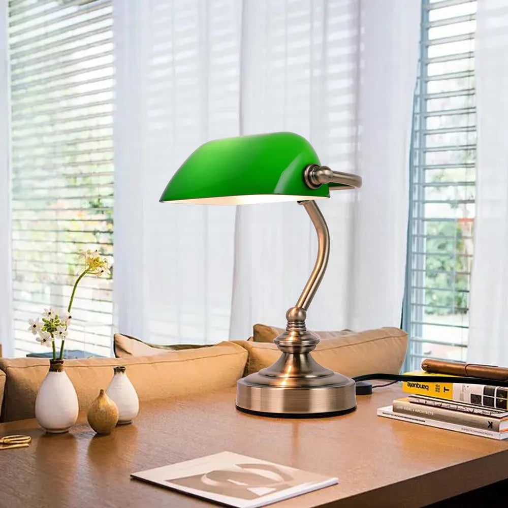 Retro mini desk lamp LED G9 bank style bedside and table lamp