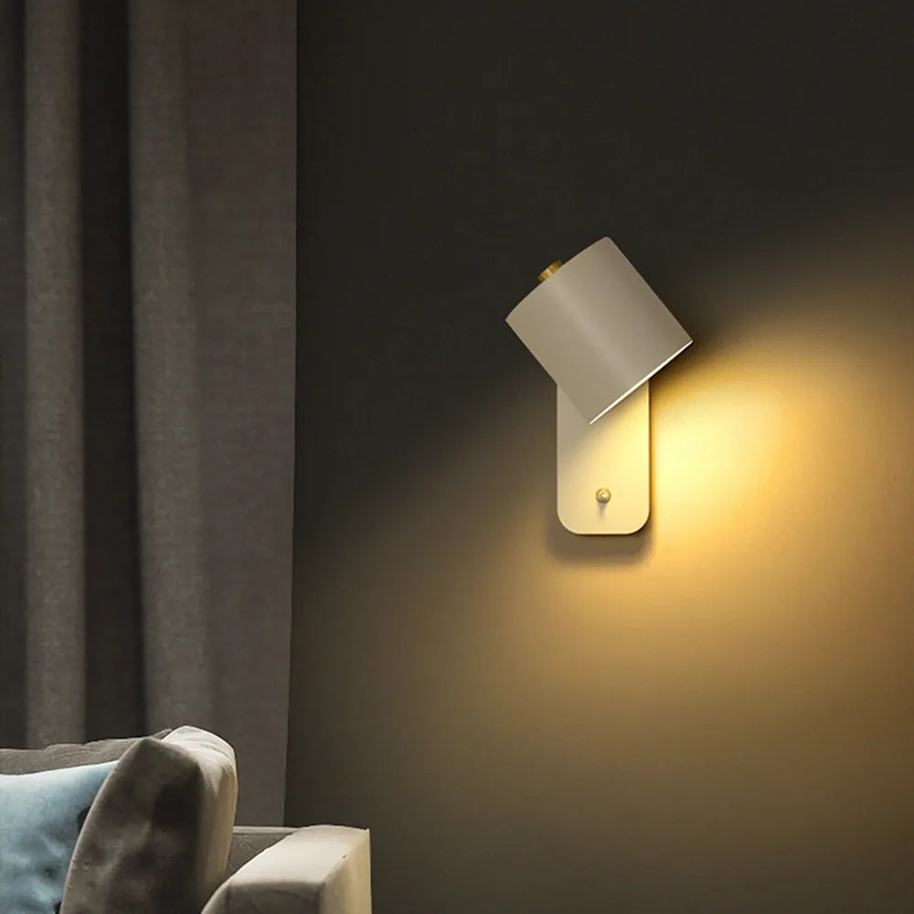 applique murale led intérieur escalier moderne décor salon interrupteur - vue 5 sur 14