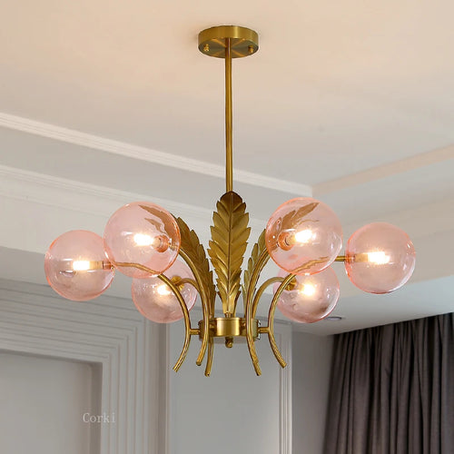 modern glass chandelier minimalist design for elegant interior