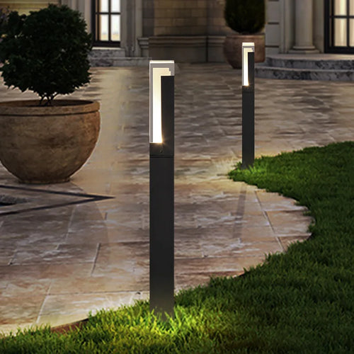 Modern waterproof aluminium LED garden lawn light - vue 5 sur 10