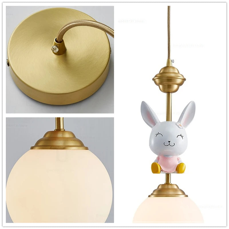 Nordic LED decorative cartoon pendant light for Christmas - vue 4 sur 8