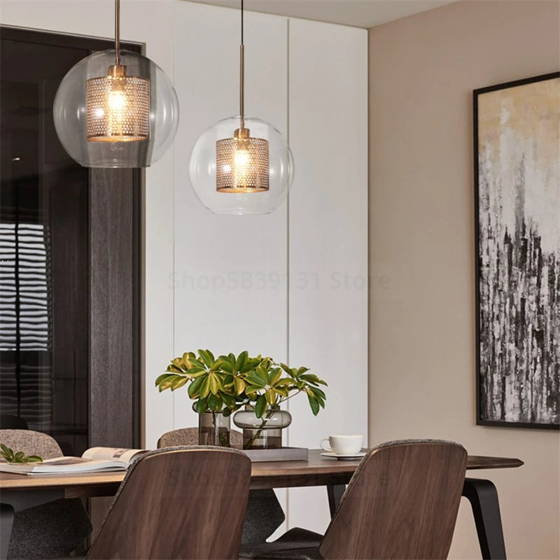 Modern nordic designer pendant light for interior decoration - vue 3 sur 13