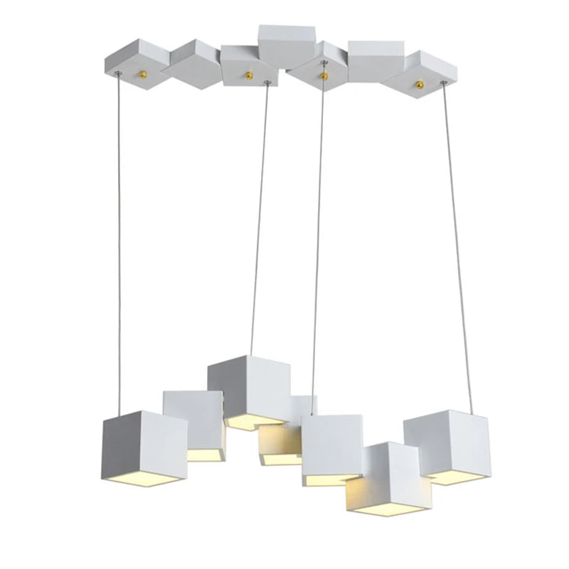 2024 Magic Cube Led Creative Pendant Light Ceilng Hanging Lamp for Dining Room Living Room Light Fixture Samsarah Lighting - vue 6 sur 10