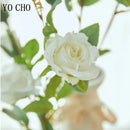 Artificial silk rose flowers for weddings and decoration