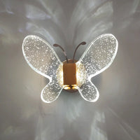 modern crystal butterfly wall light for home decor