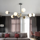 Modern glass ball chandelier for decorative indoor lighting