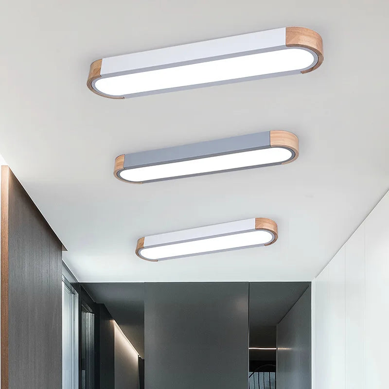 Industrial style wooden LED light for Scandinavian outdoor spaces - vue 5 sur 15
