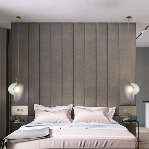 Nordic glass pendant light for minimalist restaurants - vue 4 sur 30