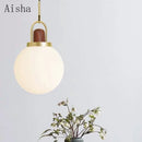 Chinese glass pendant light for bar and restaurant decor