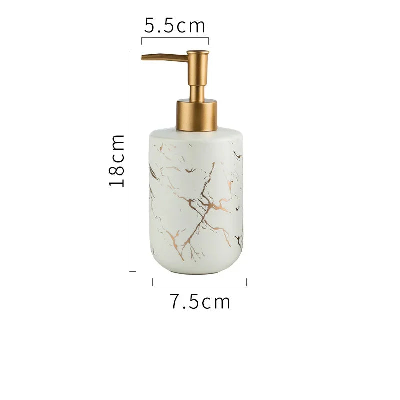 ceramic bottles for soap, shampoo and shower gel - vue 12 sur 14