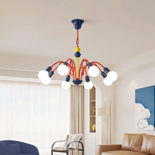 Memphis vintage pendant lamp medieval fruit chandelier - vue 2 sur 10