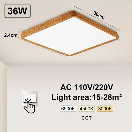 Tuya smart LED ceiling light with app and voice control, Alexa and Google compatible, remote control for living room and bedroom - vue 10 sur 22