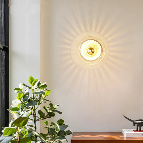 Romantic warm light glass wall lamp for indoor lighting - vue 4 sur 10