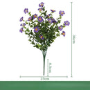Set of 3 artificial silk eucalyptus bouquets for indoor decoration