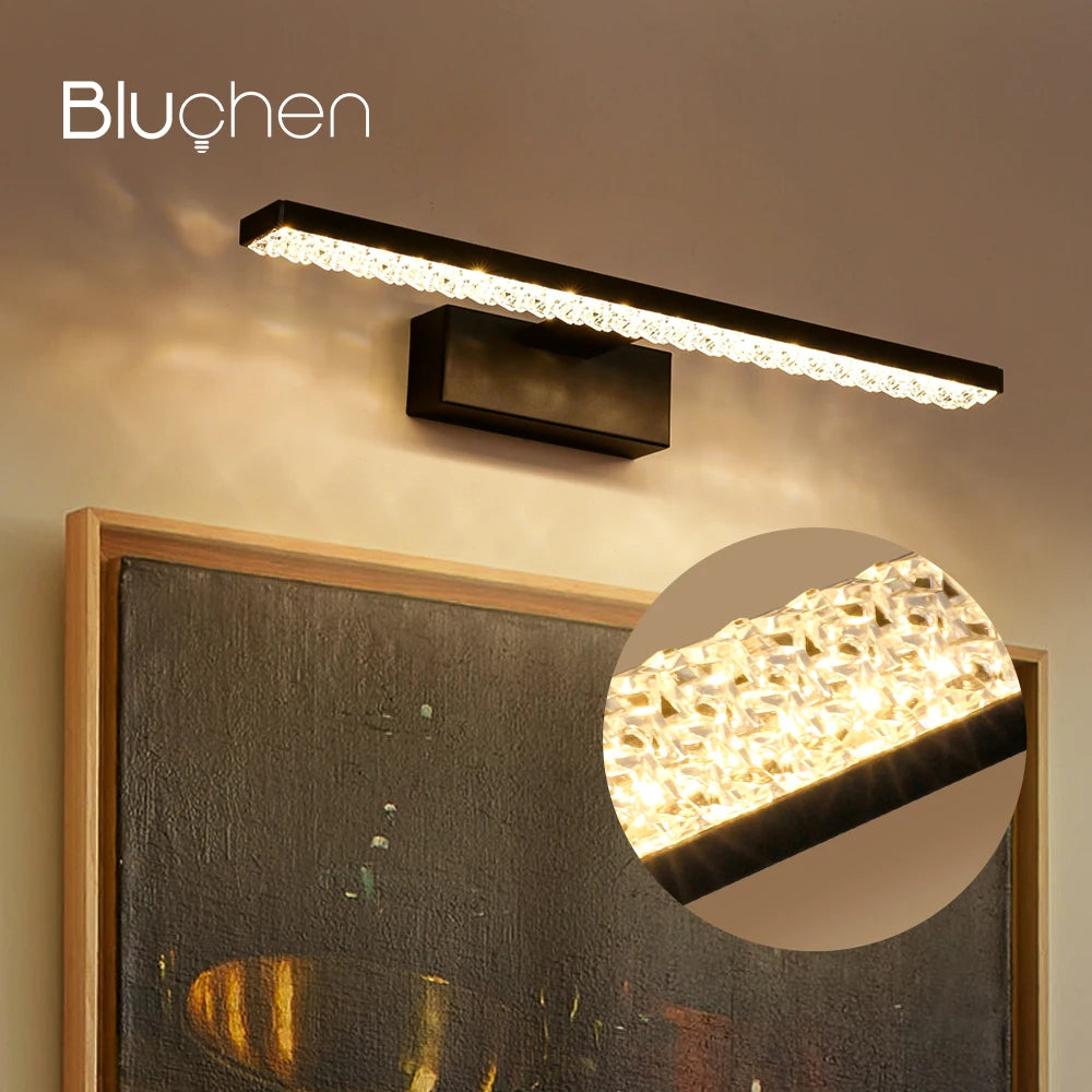 Modern LED wall light with glossy shade and elegant design