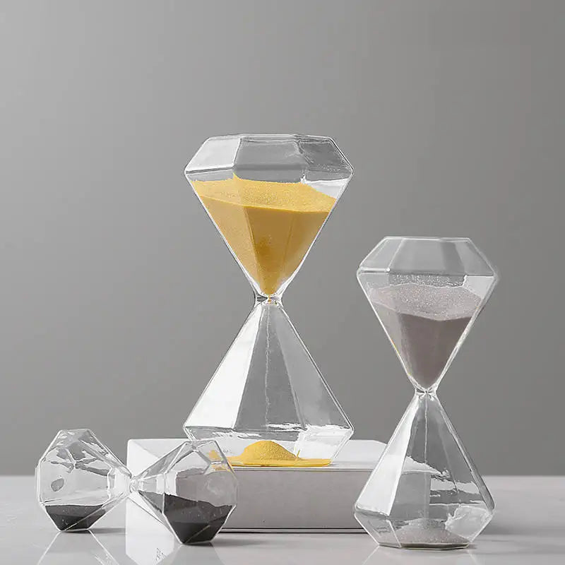 5-minute diamond hourglass, ideal for children, original decoration