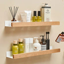 wooden shelf corner bracket without drilling for storage