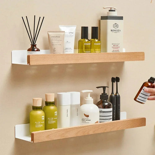 wooden shelf corner bracket without drilling for storage - vue 2 sur 14