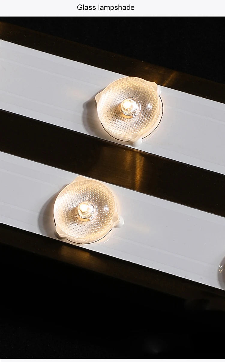 Modern Italian style glass LED wall light luxury - vue 5 sur 8