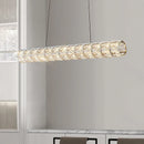 Modern crystal chandelier with simple and elegant pendant