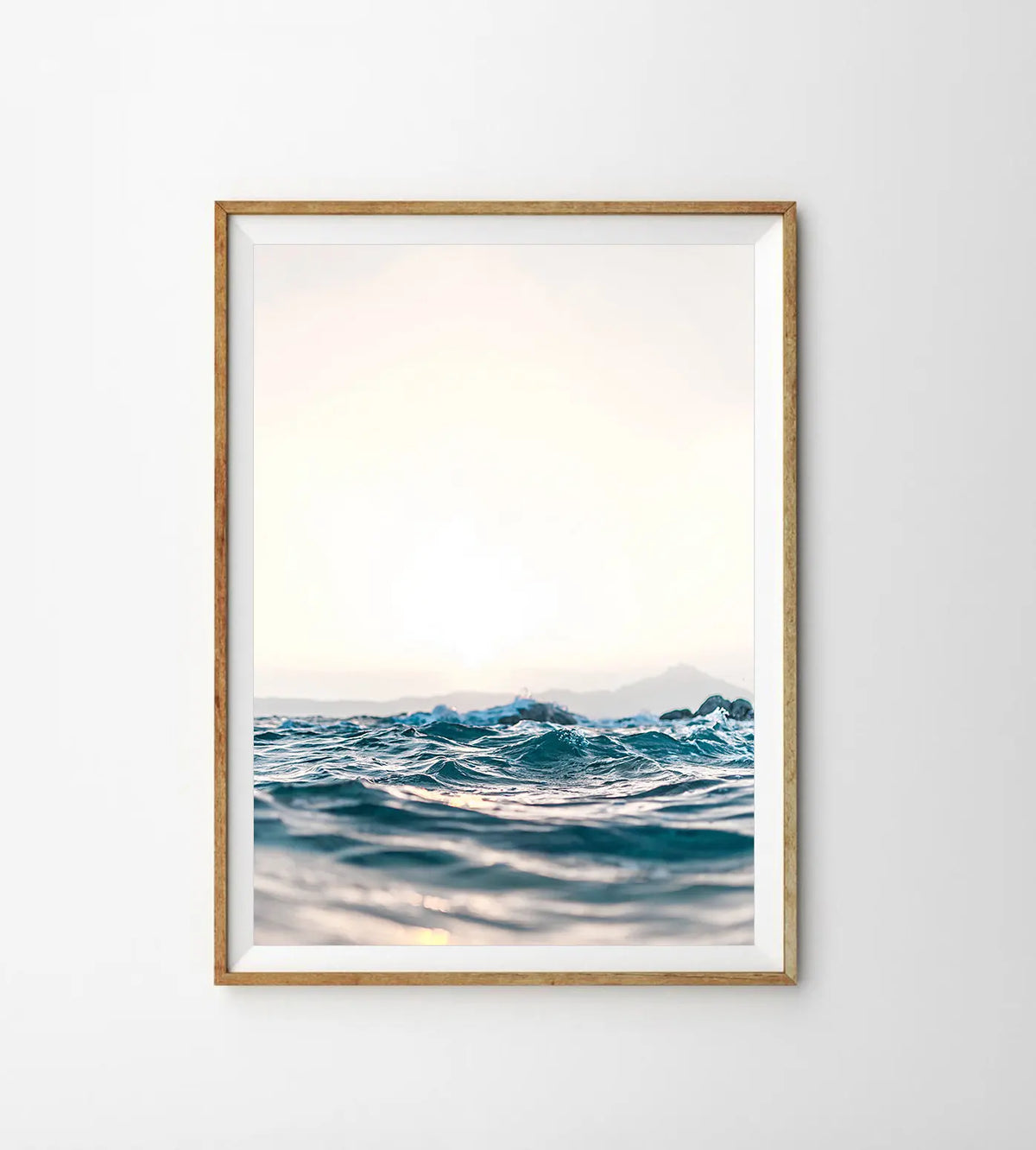 affiche photographique de vagues océan paysage marin décoration intérieure