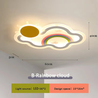 Rainbow cloud LED ceiling light for children's room