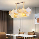 Art deco dimmable LED ginkgo pendant chandelier for elegant lighting