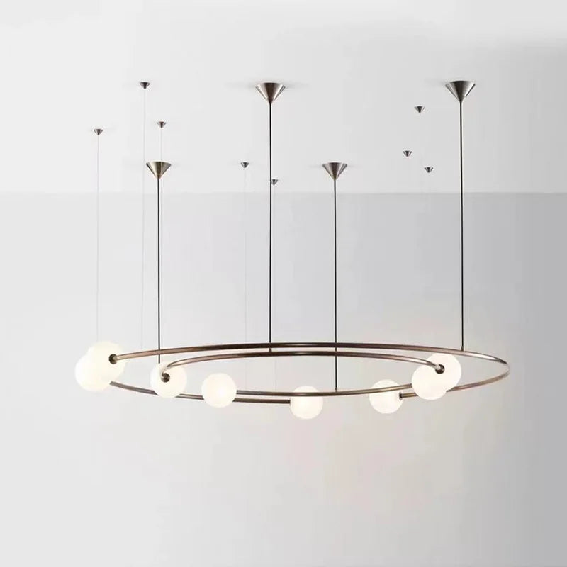 Designer glass pendant light for modern interior decor
