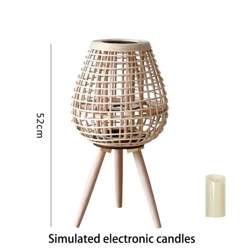 Rattan wind lamp with legs - vue 12 sur 18