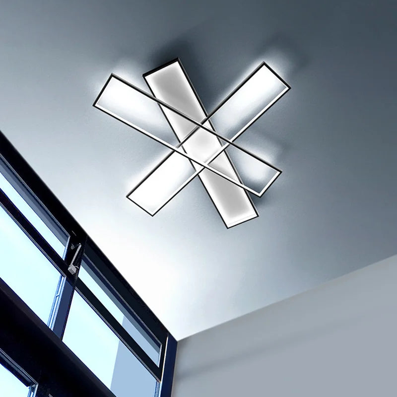 Modern minimalist chandelier with remote control and dimming