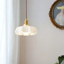 Simple pleated chandelier for interior decor soft lighting