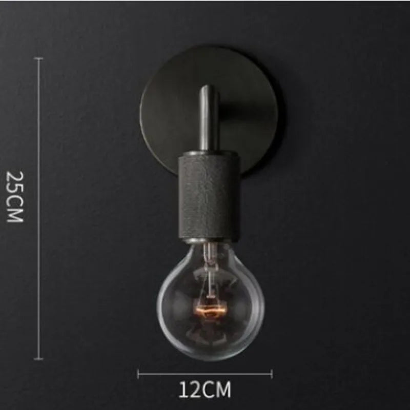 LED wall light with glass and metal shade - vue 19 sur 21
