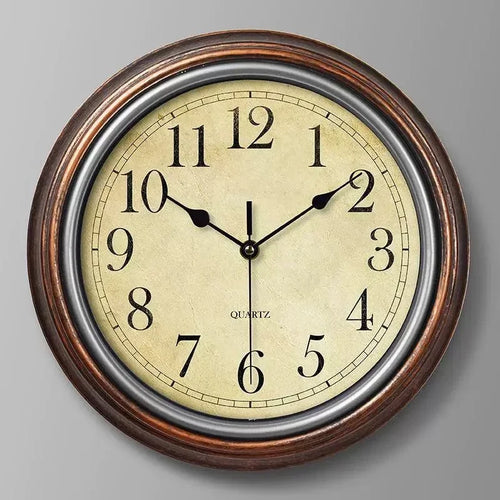 Nordic retro silent wall clock for stylish interior - vue 14 sur 15