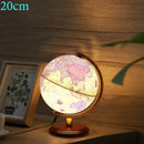 rotating globe desk lamp and map